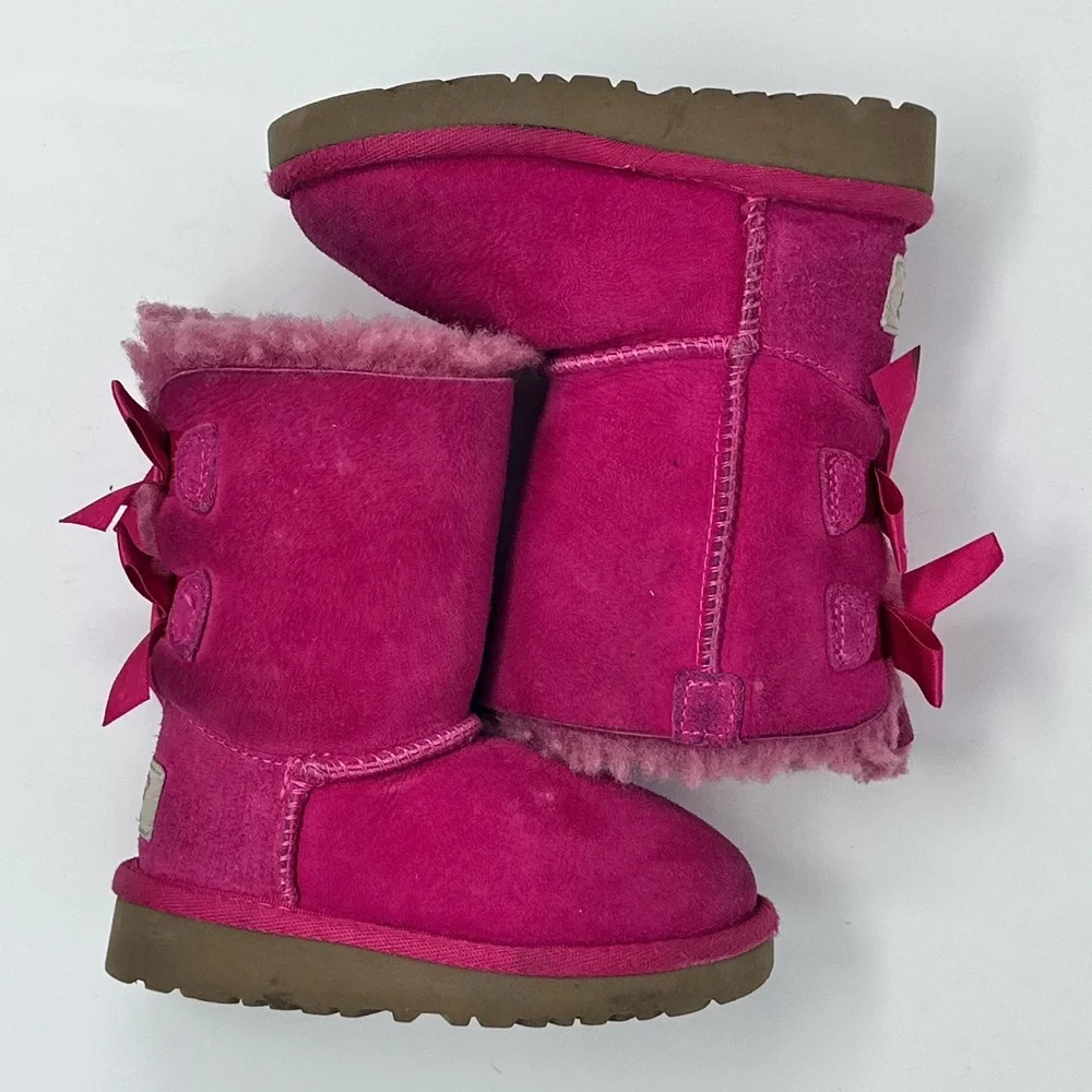 UGG Pink Fleece-Lined Boots sz.6